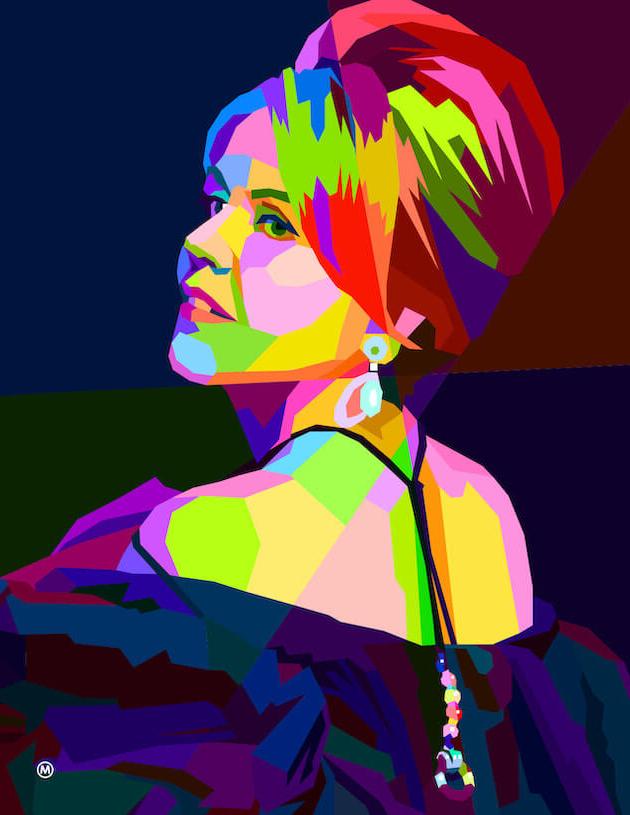 An illustration of Renée Fleming 